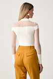 Patrizia Pepe Maglia Donna 8K0013KK003 Wooly White - Avorio