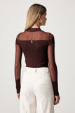 Patrizia Pepe Maglia Donna 8K0164KK003 Wood Brown - Marrone
