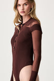 Patrizia Pepe Maglia Donna 8K0164KK003 Wood Brown - Marrone