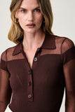 Patrizia Pepe Maglia Donna 8K0164KK003 Wood Brown - Marrone