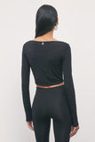 Patrizia Pepe T-shirt Donna 8M0151J0047 Black Strass - Nero