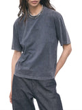 Patrizia Pepe T-shirt Donna 8M0216J0069 Acid Wash Gray - Grigio
