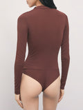 Patrizia Pepe Body Donna 8M0320J0063 Wood Brown - Marrone