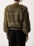 Patrizia Pepe Pelliccia Donna 8O0013E0002 Green Baylage Fur - Verde