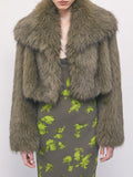 Patrizia Pepe Pelliccia Donna 8O0016E0002 Green Baylage Fur - Verde