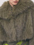 Patrizia Pepe Pelliccia Donna 8O0016E0002 Green Baylage Fur - Verde