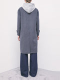 Patrizia Pepe Cappotto Donna 8O0104C7010 Grey White Stripe - Grigio