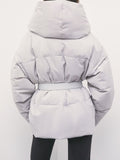 Patrizia Pepe Piumino Donna 8O0195C0237 Grey And White Lines - Grigio