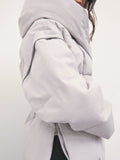 Patrizia Pepe Piumino Donna 8O0195C0237 Grey And White Lines - Grigio