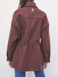 Patrizia Pepe Cappotto Donna 8O0207C0251 Wood Brown - Marrone