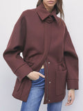 Patrizia Pepe Cappotto Donna 8O0207C0251 Wood Brown - Marrone