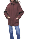 Patrizia Pepe Cappotto Donna 8O0207C0251 Wood Brown - Marrone
