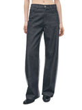 Patrizia Pepe Jeans a Palazzo Donna 8P0028D1101 Black Reverse Grey - Grigio