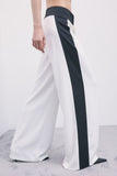 Patrizia Pepe Pantalone Palazzo Donna 8P0244C7004 White&black - Bianco