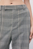 Patrizia Pepe Pantalone Straight Donna 8P0355C8003 Brown Check - Grigio
