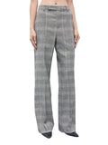 Patrizia Pepe Pantalone Straight Donna 8P0355C8003 Brown Check - Grigio