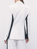 Patrizia Pepe Giacca Donna 8S0000C7004 White&black - Bianco