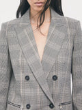 Patrizia Pepe Giacca Donna 8S0089C8003 Brown Check - Grigio