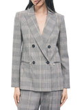 Patrizia Pepe Giacca Donna 8S0089C8003 Brown Check - Grigio