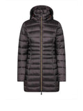 Save The Duck Giubbino Reese Hooded Coat Donna D47300W-IRIS21 Brown Black - Marrone