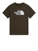 the north face t shirt evolution half dome uomo nf0a8b6j marrone 164981593