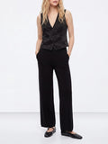 Tiffosi Pantalone Zampa Donna 10066886 - Nero