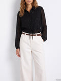 Tiffosi Camicia Casual Marey Donna 10067073 - Nero