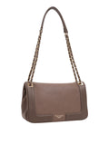 Twin Set Borsa a Tracolla Donna 262TB7044 Castagno - Beige