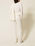 Twin Set Pantalone Chino Donna 262TP2043 Madreperla - Bianco