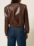 Twin Set Bomber Donna 262TP2052 Darkness Brown - Marrone