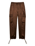 Twin Set Pantalone Cargo Donna 262TP2101 Darkness Brown - Marrone