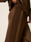 Twin Set Pantalone Palazzo Donna 262TP2133 Darkness Brown - Marrone