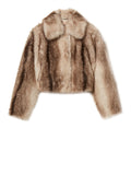 Twin Set Pelliccia Donna 262TP2240 Animal Shade Casha/brown - Avorio