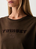 Twin Set T-shirt Donna 262TP2303 Darkness Brown - Marrone
