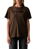 Twin Set T-shirt Donna 262TP2303 Darkness Brown - Marrone