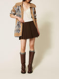 Twin Set Gonna Mini Donna 262TP2351 Darkness Brown - Marrone