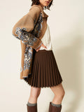 Twin Set Gonna Mini Donna 262TP2351 Darkness Brown - Marrone