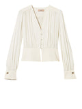 Twin Set Camicia Casual Donna 262TP2434 Madreperla - Bianco