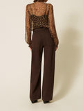 Twin Set Pantalone Carrot Donna 262TP2550 Darkness Brown - Marrone