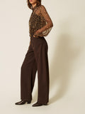 Twin Set Pantalone Carrot Donna 262TP2550 Darkness Brown - Marrone