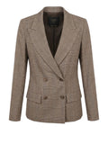 Twin Set Blazer Donna 262TP2805 Principe Di Galles Brown/parch - Beige