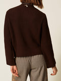 Twin Set Pullover Donna 262TP3170 Darkness Brown - Marrone