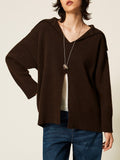 Twin Set Pullover Donna 262TP3555 Darkness Brown - Marrone