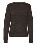 Vero Moda Pullover Donna 10201022 Chocolate Torte W. Black Melan - Marrone
