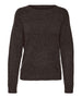 vero moda pullover donna 10201022 chocolate torte w black melan marrone 164318607