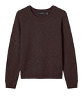 Vero Moda Pullover Donna 10221006 Chocolate Torte W. Gold Lurex - Marrone