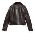 Vero Moda Giubbino di Pelle Donna 10250405 Chocolate Torte - Marrone