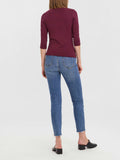 Vero Moda Top Vmpanda Donna 10274133 Winetasting - Bordeaux