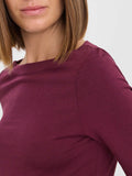 Vero Moda Top Vmpanda Donna 10274133 Winetasting - Bordeaux