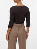 Vero Moda Top Vmpanda Donna 10274133 Chocolate Torte - Marrone